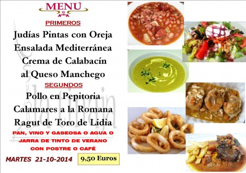 Menu del dia 21 del  10