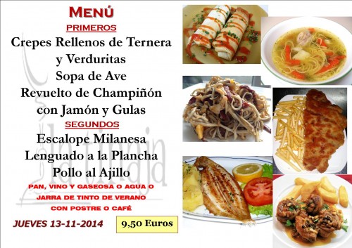 Menu del dia 13 del 11