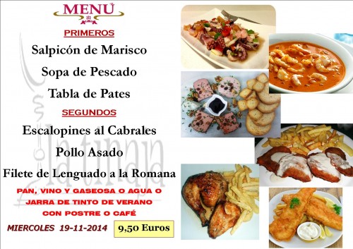 Menu del dia 19 del 11