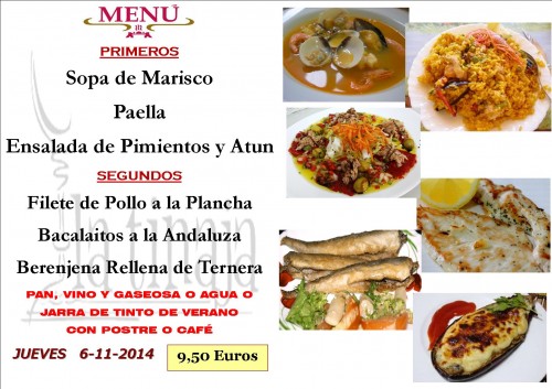 Menu del dia 6 del 11