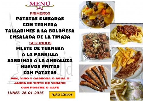 Menu del dia 26 del 1