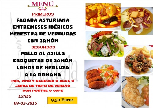 Menu del dia 09 del 2