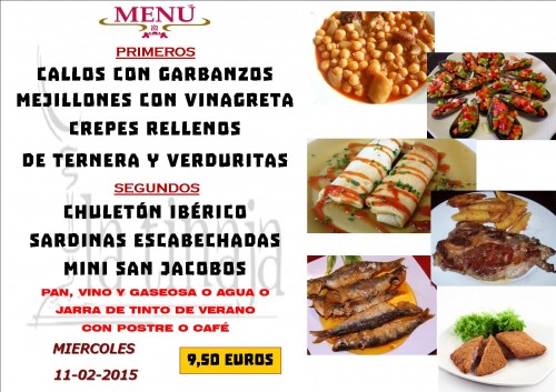 Menu del dia 11 del 2