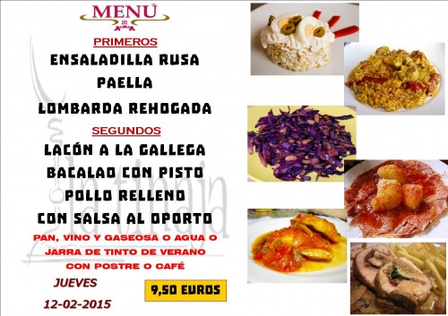Menu del dia 12 del 2