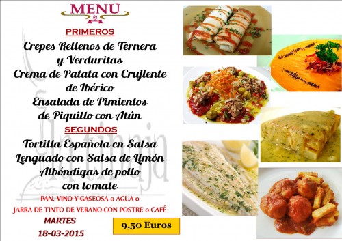 Menu del 18 del 3