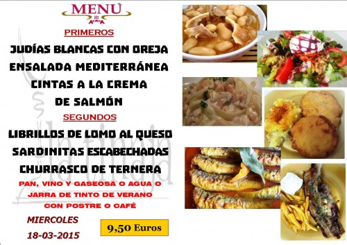Menu del 18 del 3