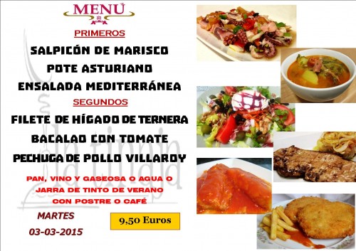 Menu del 3 del 3