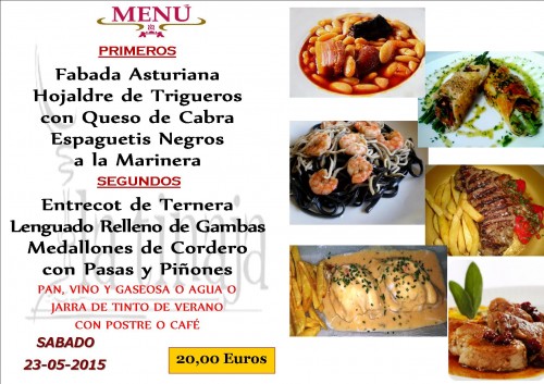 Menu del  23 del 5