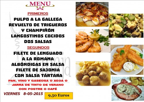 Menu del 8 del 5