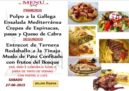 Menu del  27 del 6
