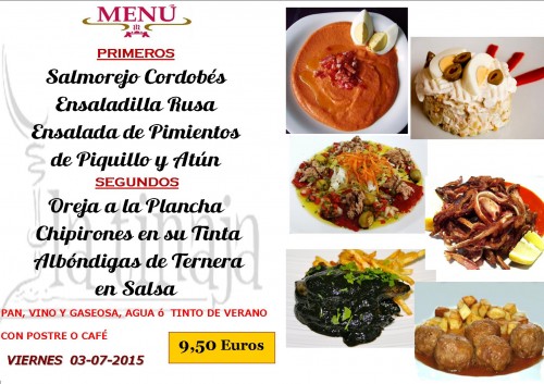 Menu del 3 del 7