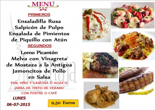 Menu del 6 del 7