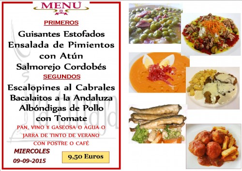 Menu del  9 del 9