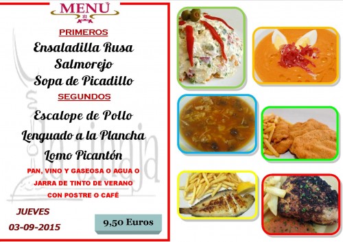 menu del 3 del 92
