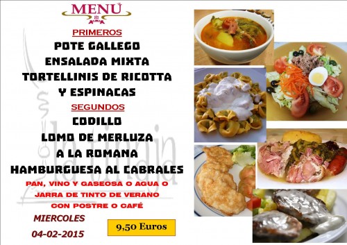 Menu del dia 04 del 2