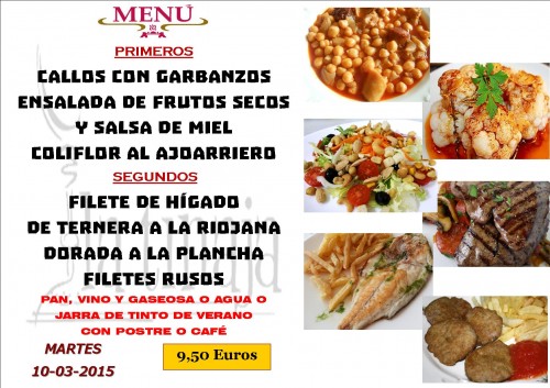 Menu del 10 del 3