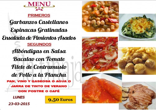 Menu del 23 del 3