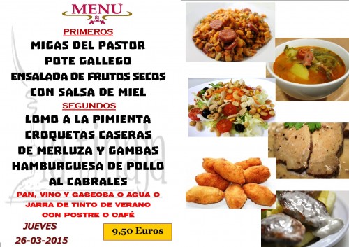 Menu del 26 del 3