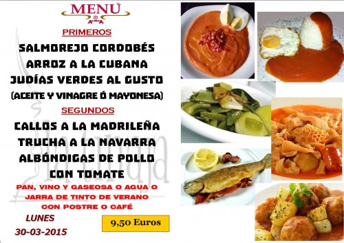 Menu del 30 del 3