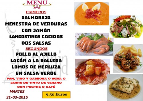 Menu del 31 del 3