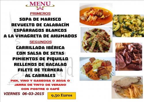 Menu del 6 del 3