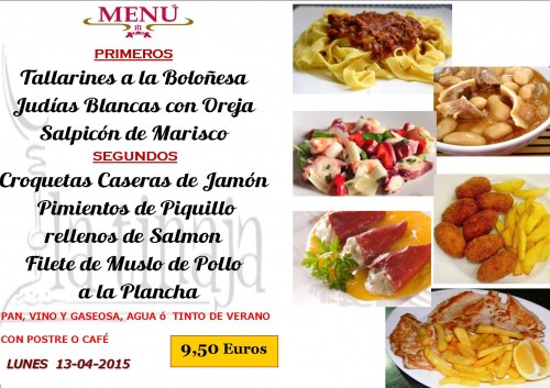 Menu del  10del 4