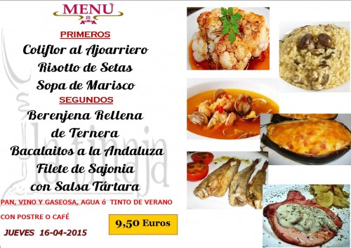 Menu del  16 del 4