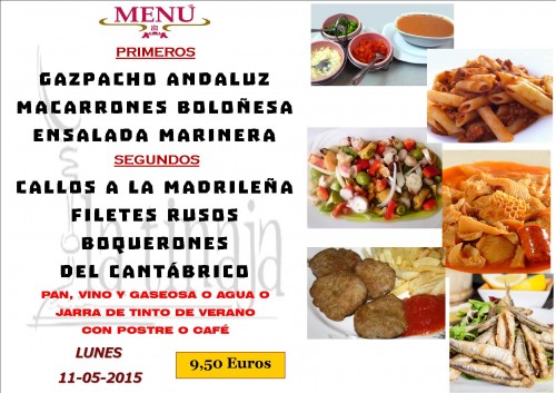 Menu del 11 del 5