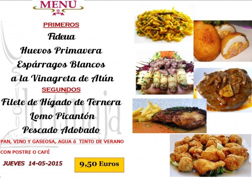 Menu del 14 del 5