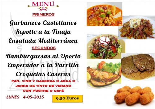 Menu del 4 del 5