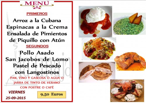 Menu del 25 del 9