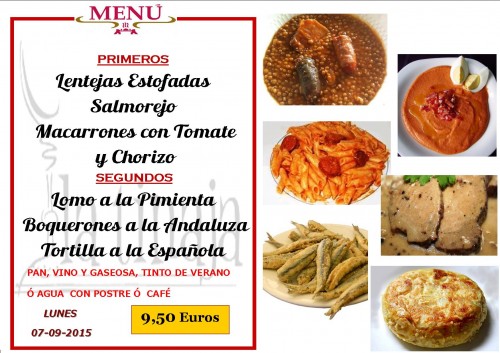 Menu del  7del 9