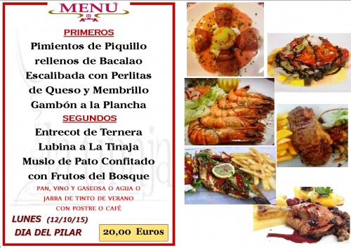 Menu del  12 del 10