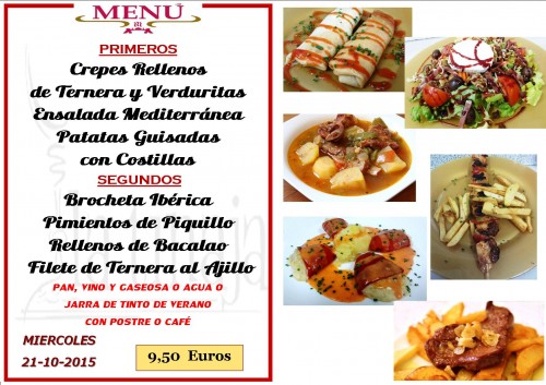 Menu del 21  del 10