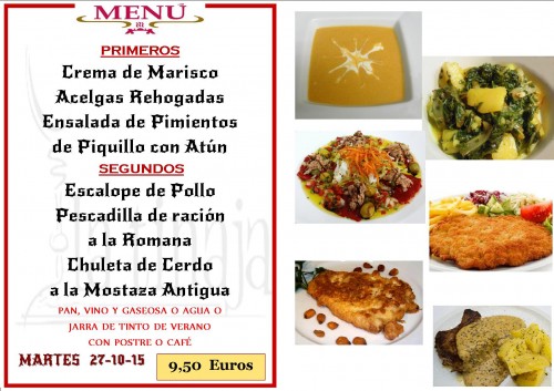 Menu del  27 del 10