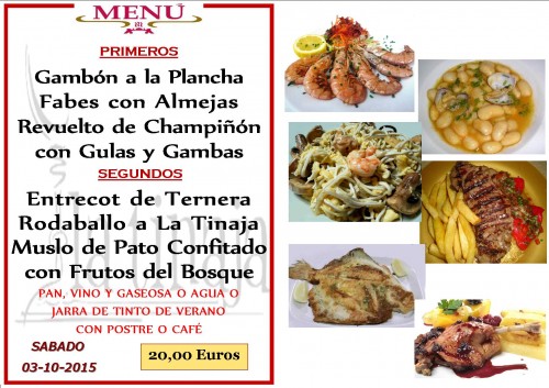 Menu del  3 del 10