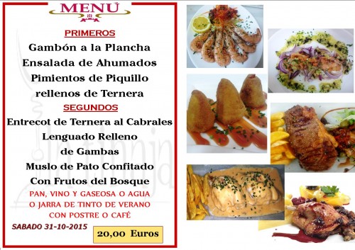 Menu del  31 del 10