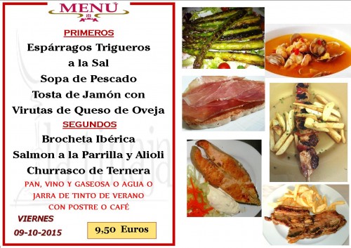 Menu del  9 del 10