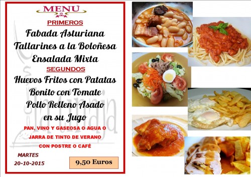 menu del  20 del 10