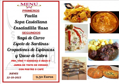 menu del  22 del 10