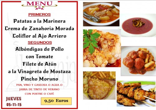 Menu del  5 del 11