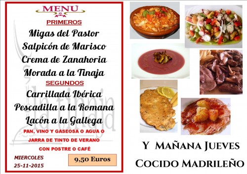 menu del  25 del  11