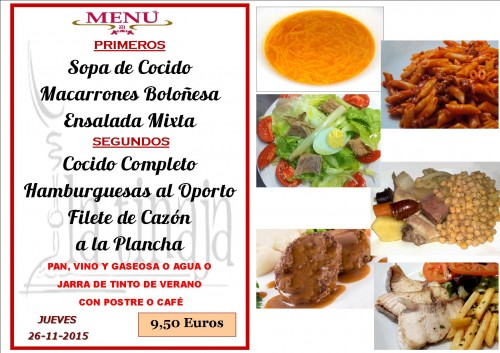 menu del  26 del  11