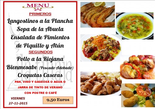 menu del  27 del  11