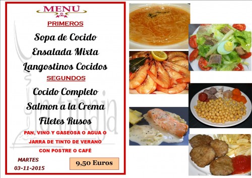 menu del  3 del 11