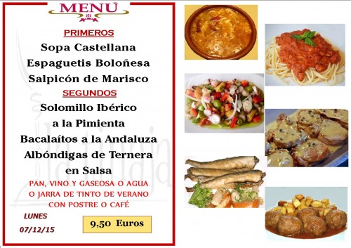 Menu del  7 del 12