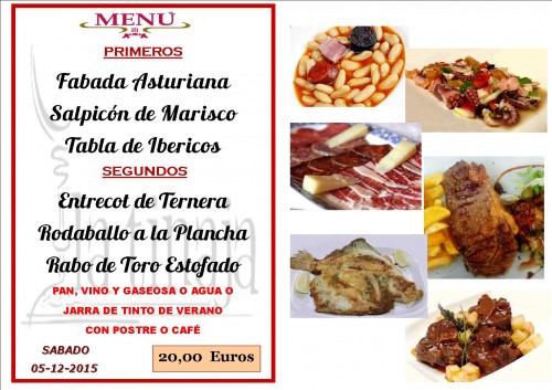 menu del  05 del 12