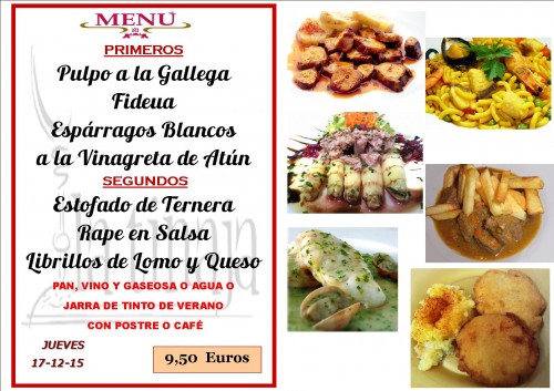 menu del 17 del  12