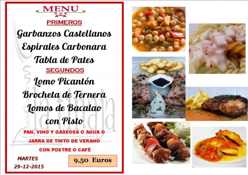 menu del  29 del  12