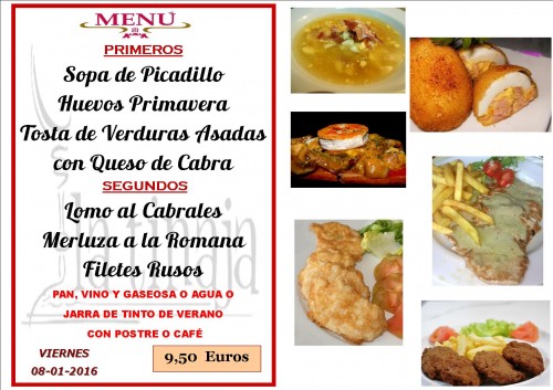 menu del  8 del  1 7d